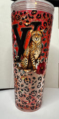 LV Cheetah 24 OZ lava Tumbler